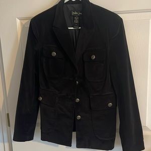 Black velvet jacket